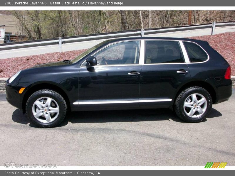 Basalt Black Metallic / Havanna/Sand Beige 2005 Porsche Cayenne S