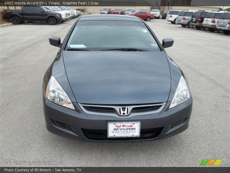 Graphite Pearl / Gray 2007 Honda Accord EX-L Coupe