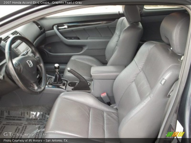  2007 Accord EX-L Coupe Gray Interior