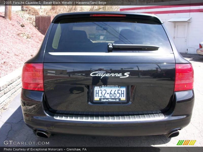 Basalt Black Metallic / Havanna/Sand Beige 2005 Porsche Cayenne S