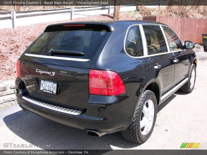 Basalt Black Metallic / Havanna/Sand Beige 2005 Porsche Cayenne S