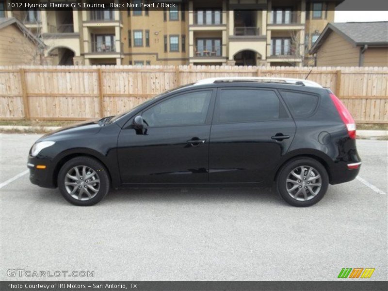 Black Noir Pearl / Black 2012 Hyundai Elantra GLS Touring