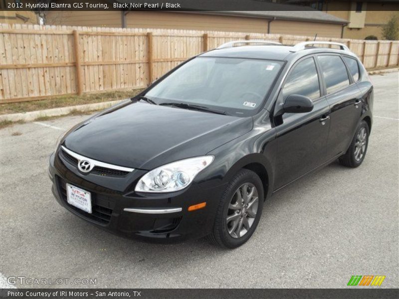 Black Noir Pearl / Black 2012 Hyundai Elantra GLS Touring