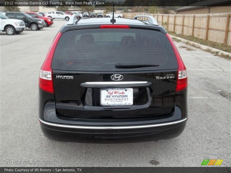 Black Noir Pearl / Black 2012 Hyundai Elantra GLS Touring