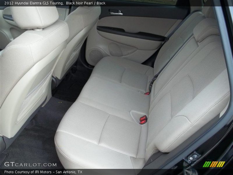 Black Noir Pearl / Black 2012 Hyundai Elantra GLS Touring
