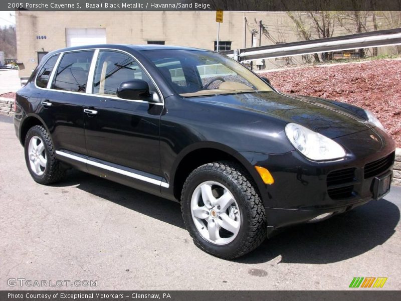 Basalt Black Metallic / Havanna/Sand Beige 2005 Porsche Cayenne S