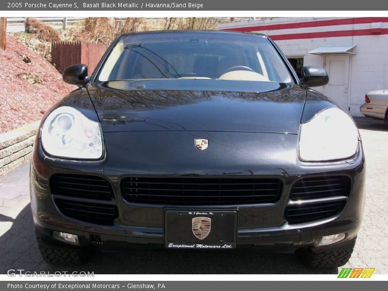 Basalt Black Metallic / Havanna/Sand Beige 2005 Porsche Cayenne S