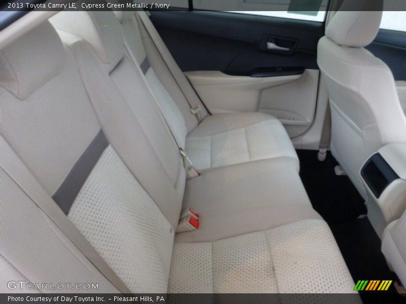 Rear Seat of 2013 Camry LE