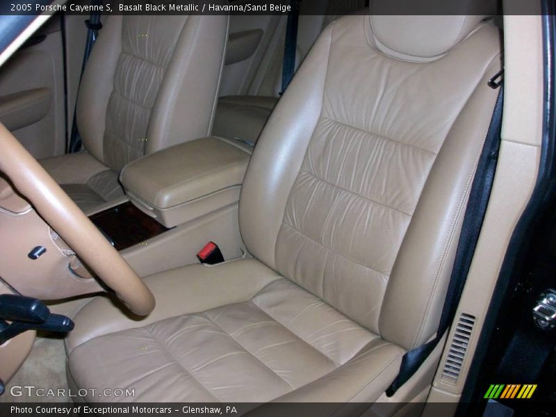 Basalt Black Metallic / Havanna/Sand Beige 2005 Porsche Cayenne S