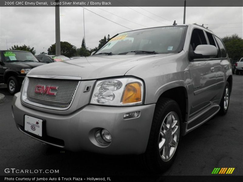 Liquid Silver Metallic / Ebony Black 2006 GMC Envoy Denali