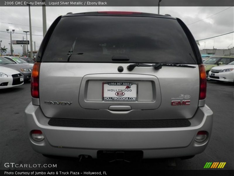 Liquid Silver Metallic / Ebony Black 2006 GMC Envoy Denali