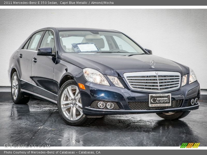 Capri Blue Metallic / Almond/Mocha 2011 Mercedes-Benz E 350 Sedan