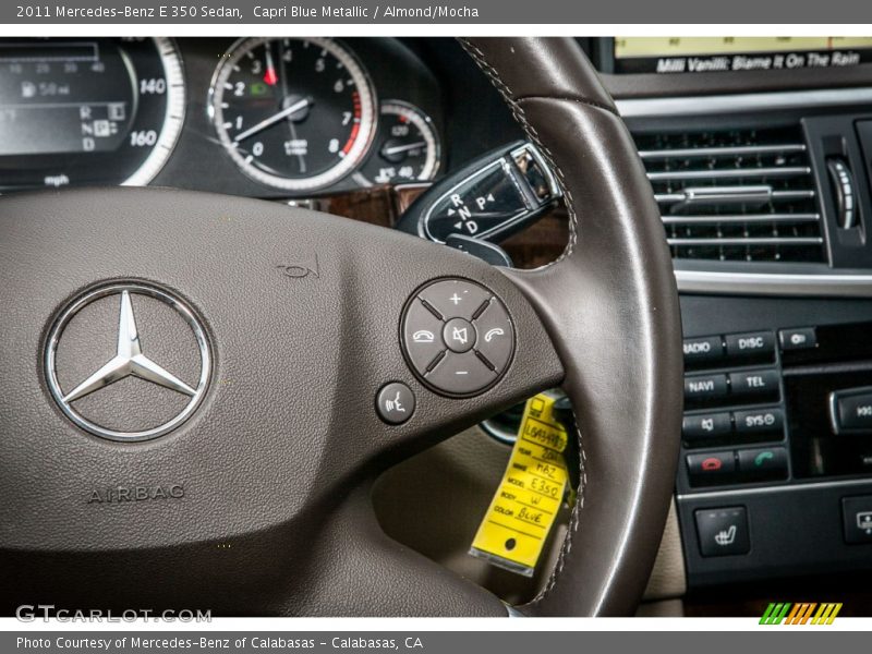 Capri Blue Metallic / Almond/Mocha 2011 Mercedes-Benz E 350 Sedan