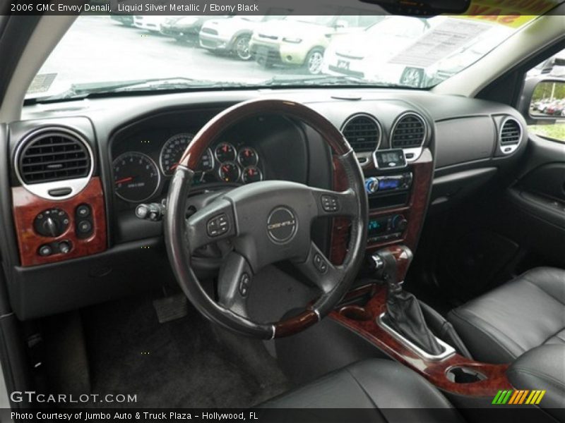 Liquid Silver Metallic / Ebony Black 2006 GMC Envoy Denali