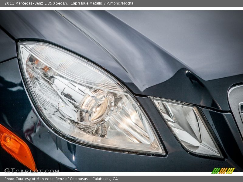 Capri Blue Metallic / Almond/Mocha 2011 Mercedes-Benz E 350 Sedan