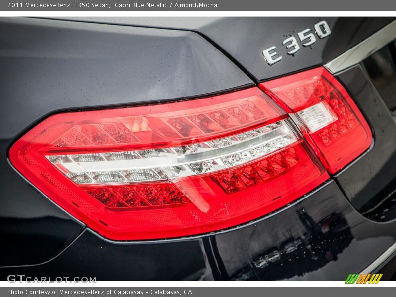 Capri Blue Metallic / Almond/Mocha 2011 Mercedes-Benz E 350 Sedan