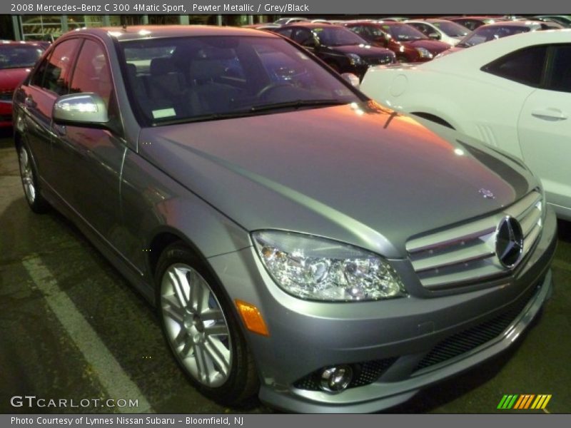 Pewter Metallic / Grey/Black 2008 Mercedes-Benz C 300 4Matic Sport