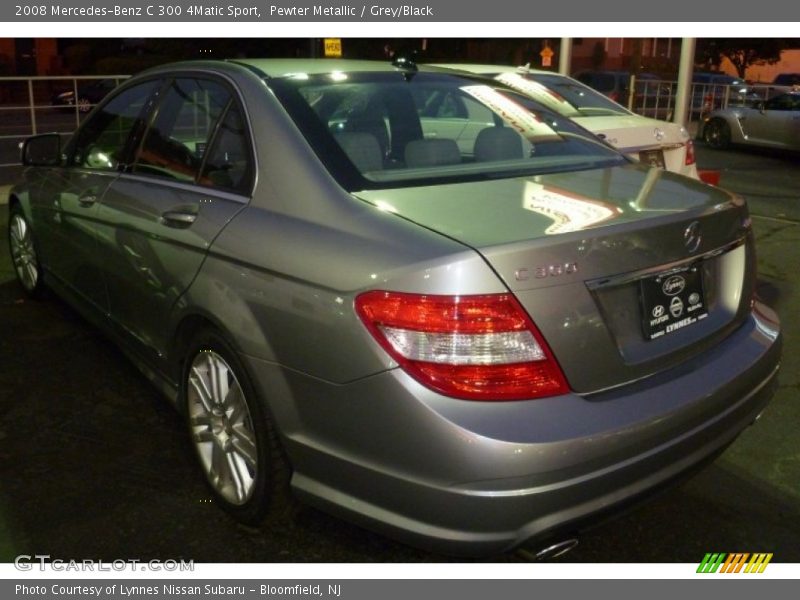 Pewter Metallic / Grey/Black 2008 Mercedes-Benz C 300 4Matic Sport