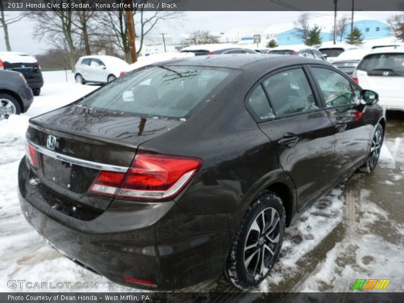 Kona Coffee Metallic / Black 2013 Honda Civic EX Sedan