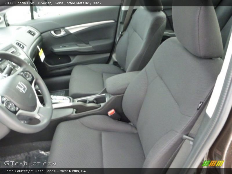 Kona Coffee Metallic / Black 2013 Honda Civic EX Sedan