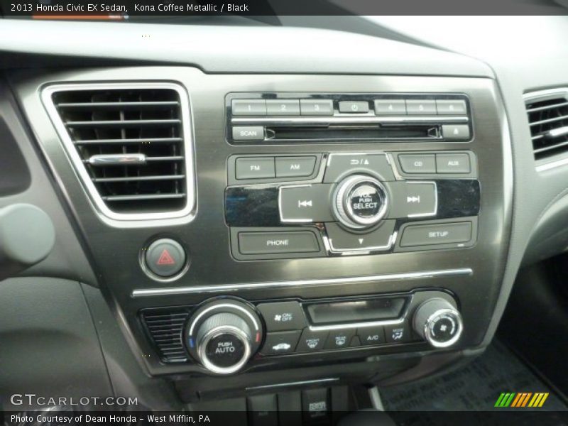 Kona Coffee Metallic / Black 2013 Honda Civic EX Sedan