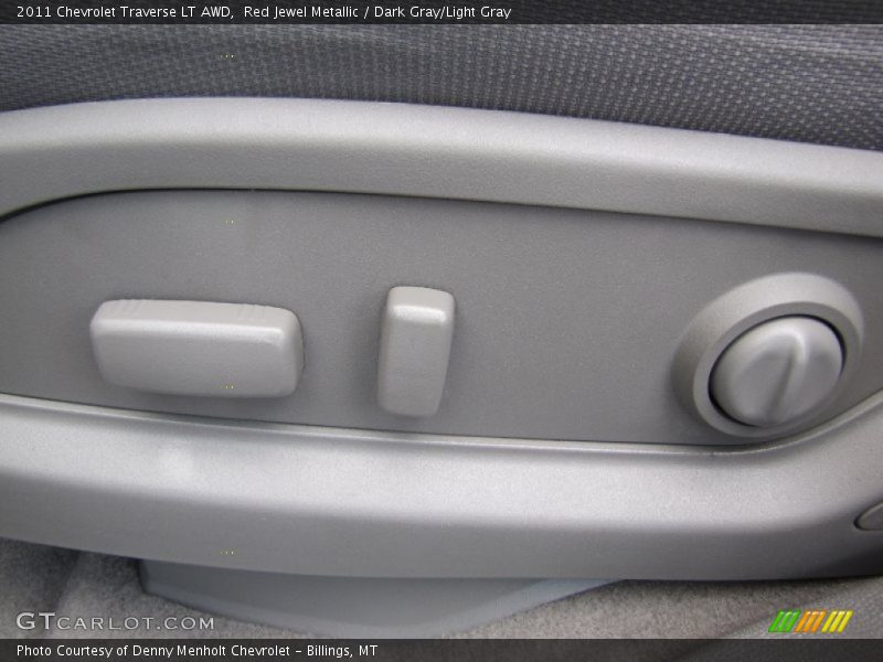 Red Jewel Metallic / Dark Gray/Light Gray 2011 Chevrolet Traverse LT AWD