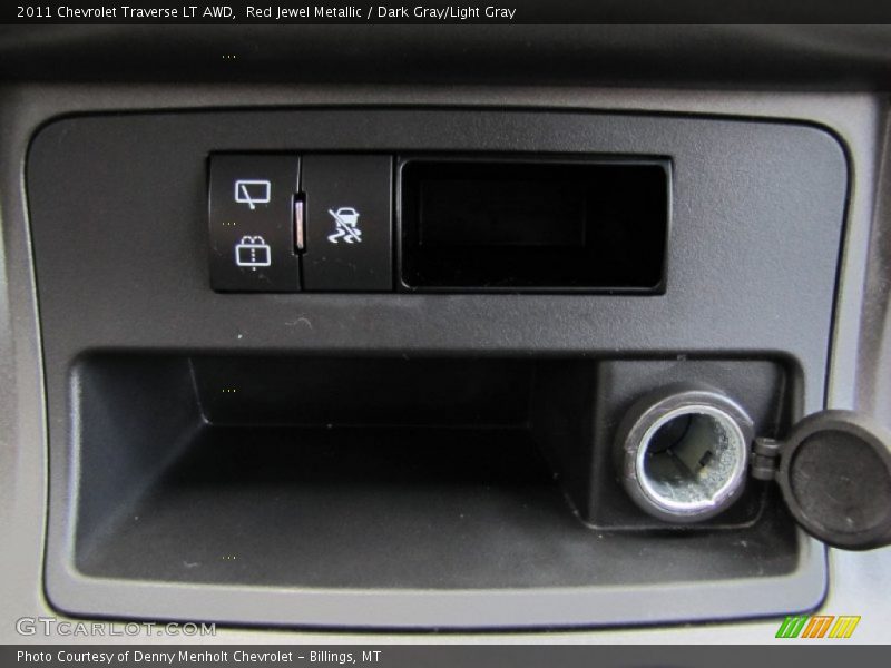 Red Jewel Metallic / Dark Gray/Light Gray 2011 Chevrolet Traverse LT AWD