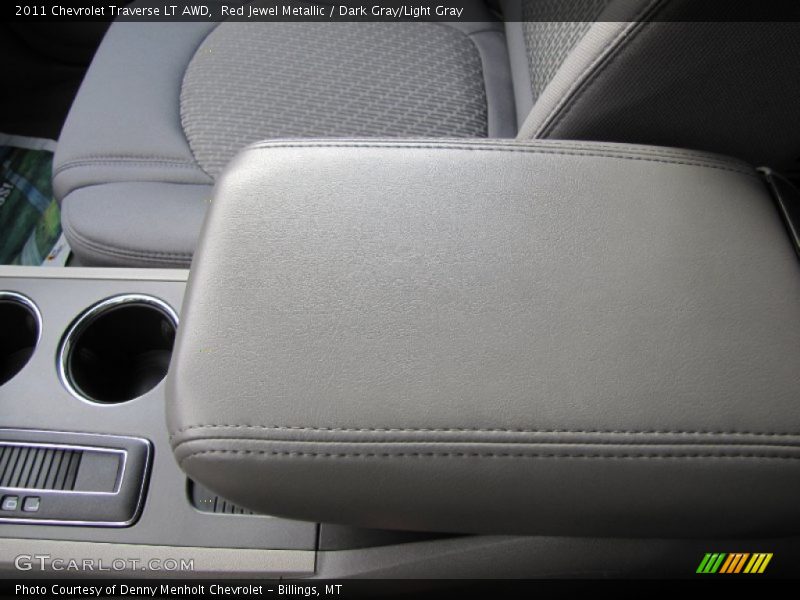 Red Jewel Metallic / Dark Gray/Light Gray 2011 Chevrolet Traverse LT AWD