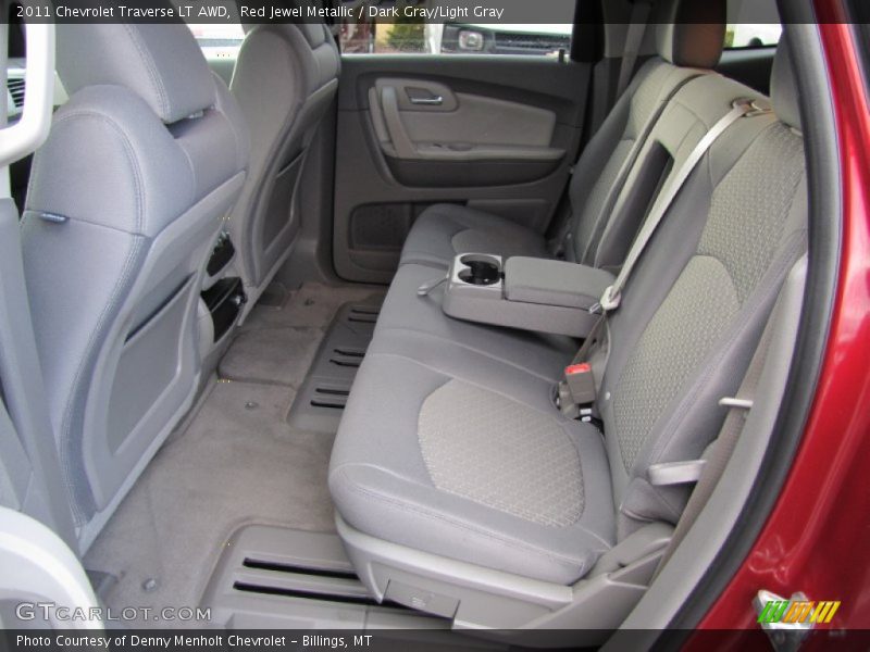 Red Jewel Metallic / Dark Gray/Light Gray 2011 Chevrolet Traverse LT AWD