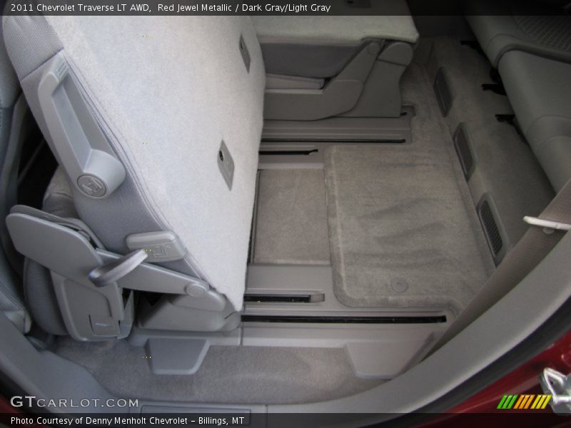 Red Jewel Metallic / Dark Gray/Light Gray 2011 Chevrolet Traverse LT AWD