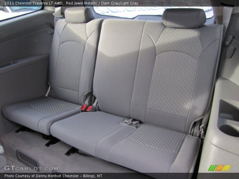 Red Jewel Metallic / Dark Gray/Light Gray 2011 Chevrolet Traverse LT AWD