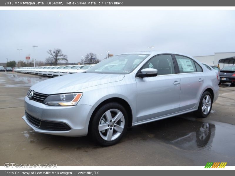 Reflex Silver Metallic / Titan Black 2013 Volkswagen Jetta TDI Sedan