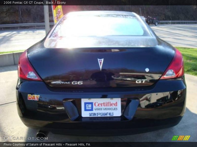 Black / Ebony 2006 Pontiac G6 GT Coupe