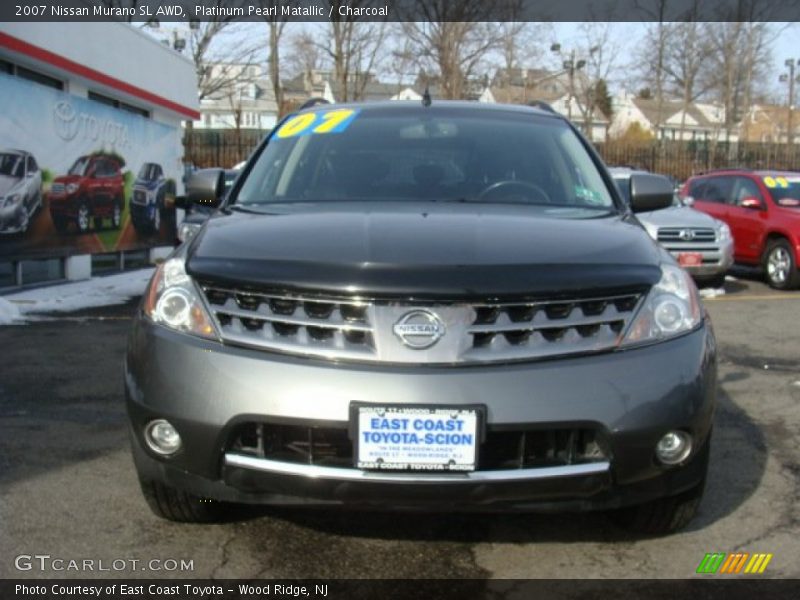 Platinum Pearl Matallic / Charcoal 2007 Nissan Murano SL AWD