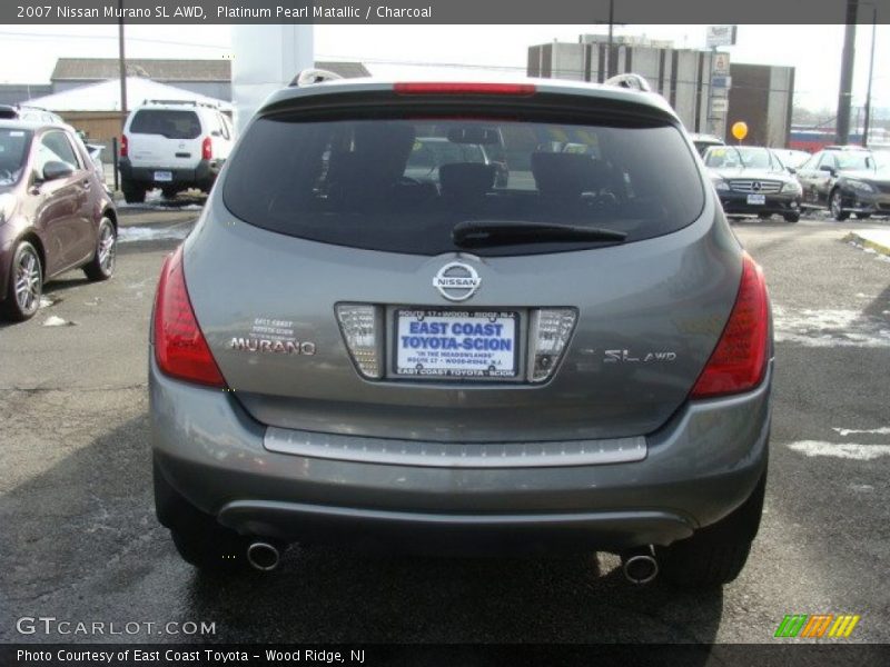 Platinum Pearl Matallic / Charcoal 2007 Nissan Murano SL AWD