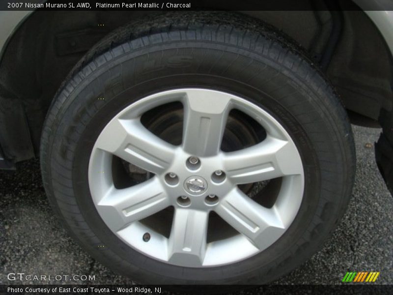 Platinum Pearl Matallic / Charcoal 2007 Nissan Murano SL AWD