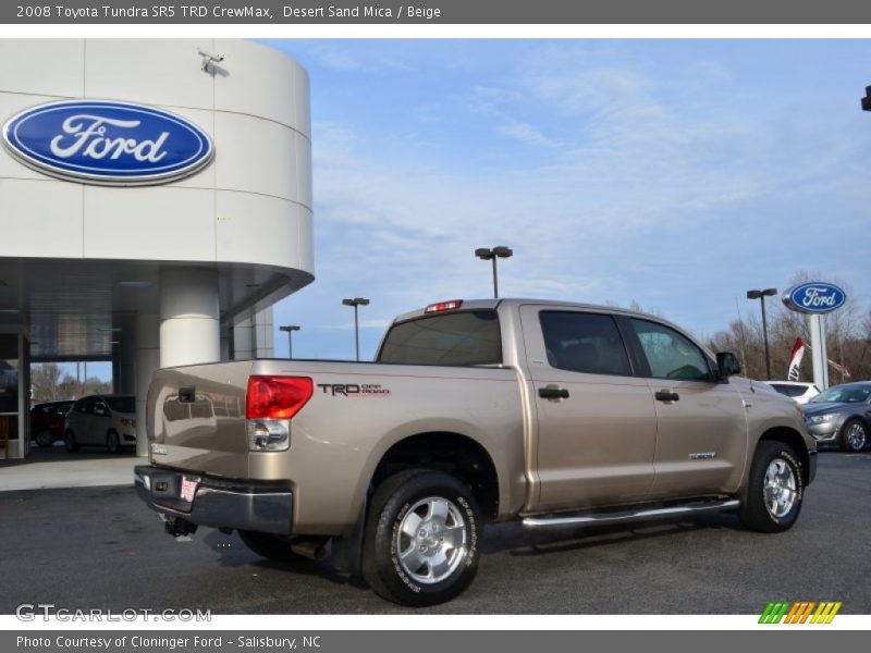 Desert Sand Mica / Beige 2008 Toyota Tundra SR5 TRD CrewMax