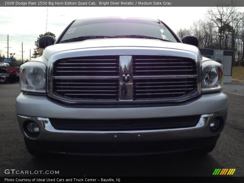 Bright Silver Metallic / Medium Slate Gray 2008 Dodge Ram 1500 Big Horn Edition Quad Cab