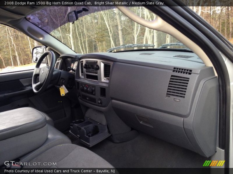 Bright Silver Metallic / Medium Slate Gray 2008 Dodge Ram 1500 Big Horn Edition Quad Cab