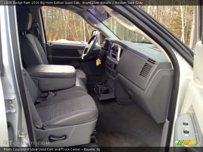 Bright Silver Metallic / Medium Slate Gray 2008 Dodge Ram 1500 Big Horn Edition Quad Cab