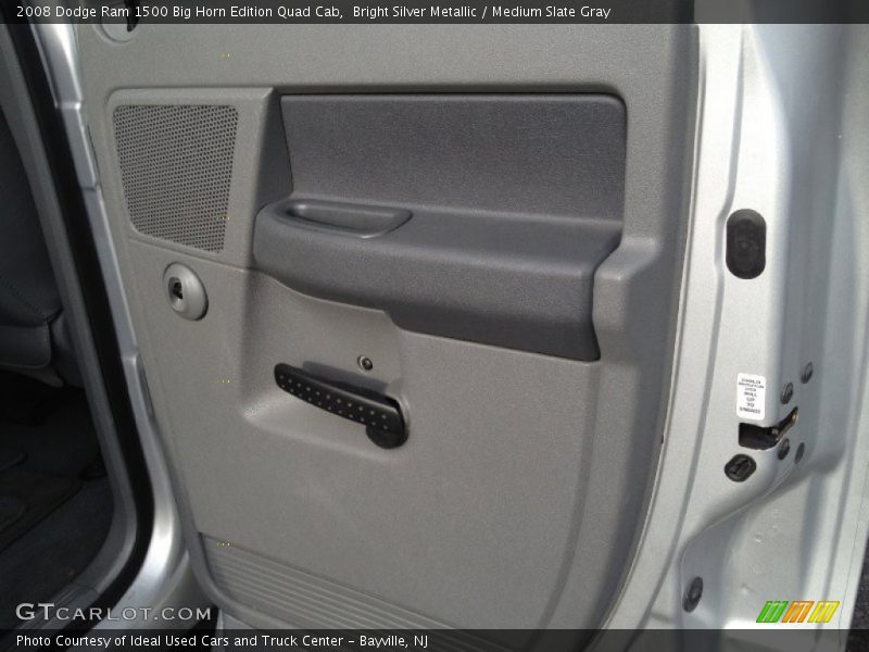 Bright Silver Metallic / Medium Slate Gray 2008 Dodge Ram 1500 Big Horn Edition Quad Cab