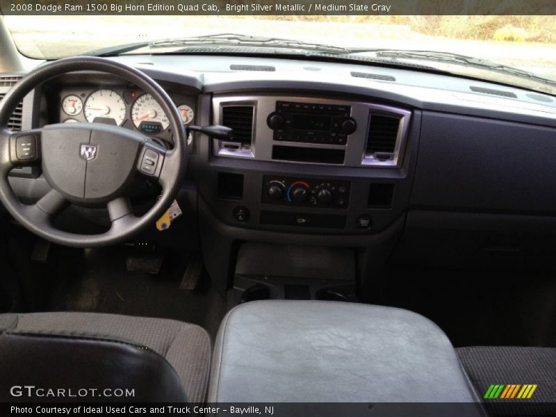 Bright Silver Metallic / Medium Slate Gray 2008 Dodge Ram 1500 Big Horn Edition Quad Cab