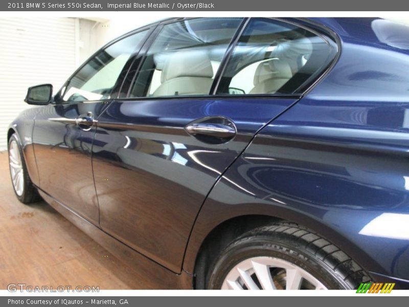 Imperial Blue Metallic / Oyster/Black 2011 BMW 5 Series 550i Sedan