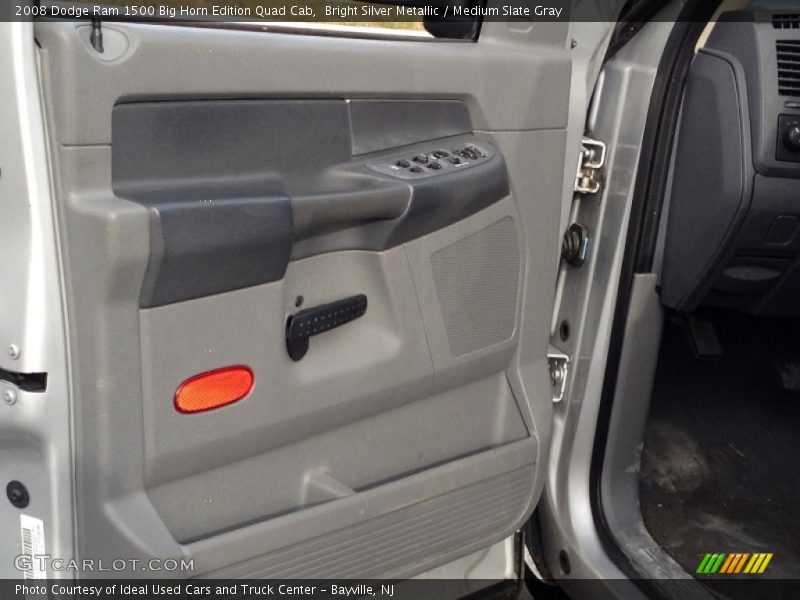 Bright Silver Metallic / Medium Slate Gray 2008 Dodge Ram 1500 Big Horn Edition Quad Cab