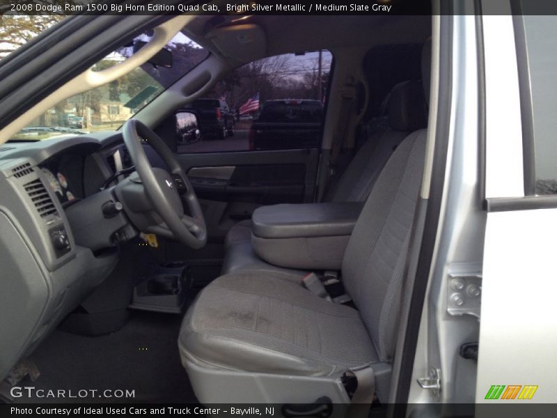 Bright Silver Metallic / Medium Slate Gray 2008 Dodge Ram 1500 Big Horn Edition Quad Cab