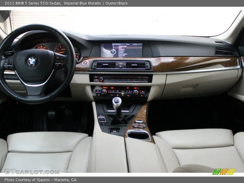 Imperial Blue Metallic / Oyster/Black 2011 BMW 5 Series 550i Sedan