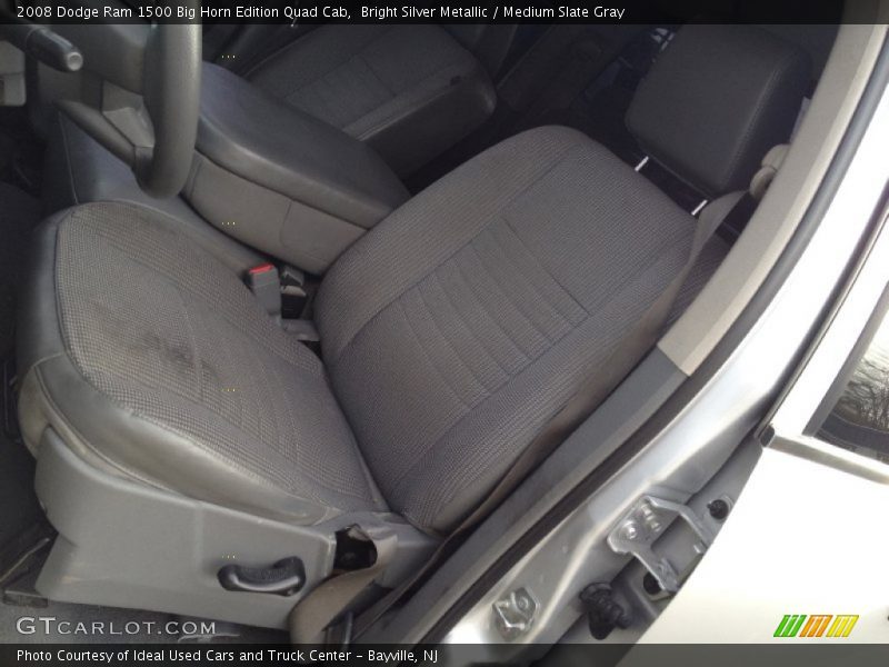 Bright Silver Metallic / Medium Slate Gray 2008 Dodge Ram 1500 Big Horn Edition Quad Cab