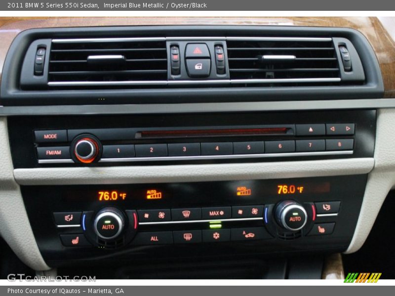 Imperial Blue Metallic / Oyster/Black 2011 BMW 5 Series 550i Sedan