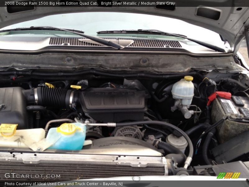 Bright Silver Metallic / Medium Slate Gray 2008 Dodge Ram 1500 Big Horn Edition Quad Cab