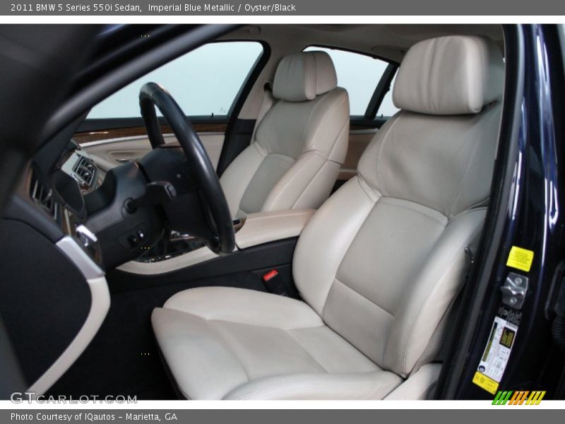 Imperial Blue Metallic / Oyster/Black 2011 BMW 5 Series 550i Sedan